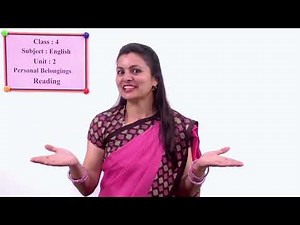 6 Class 4 English Unit 2 Personal Belonging Reading