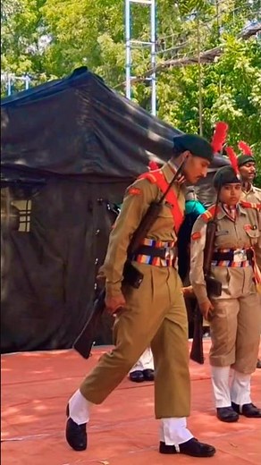ncc guard of honour practice line tod to chalu song || ncc cadets drill training #ncccamp #nccshorts