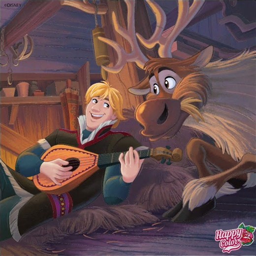 Disney, Happy color app, relaxation with color by number