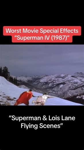 66K views · 408 reactions | Worst Movie Special Effects - Superman IV (1987) - “Superman and Lois Lane Flying Scenes”. #superman #superman4 #specialeffects #cgi #specialeffect #effects #80s #80smovies #fyp #foryoupage | Barb Castillo | Facebook
