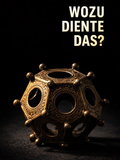 Niemand weiß, wofür dieses römische Objekt war! Über hundert dieser Bronzeobjekte wurden im gesamten Römischen Reich gefunden. Zwölf Flächen. Zwölf Löcher unterschiedlicher Größe. Kleine Kugeln an jeder Ecke. Man nennt sie römische Dodekaeder. Doch bis heute weiß niemand sicher, wofür sie verwendet wurden. Was glaubst du? Folg mir für mehr ungelöste Rätsel! #Archäologie #Geschichte #Antike #RömischesReich #AncientHistory #Documentary #shortsfeed #foryoupage #shorts #forgotten #fy #VerlorenesWiss