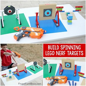 How to Build Spinning LEGO Nerf Targets - Frugal Fun For Boys and Girls