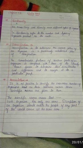 biology class 11th important notes