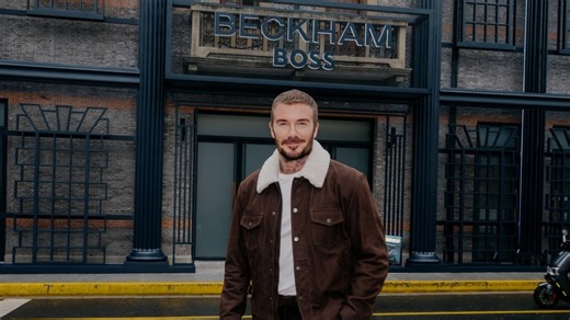 David Beckham Lands in Shanghai for Boss, and Labubu