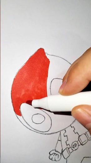 Deadpool Drawing 🎨 | Easy & Satisfying Marker Art #shorts #vairal