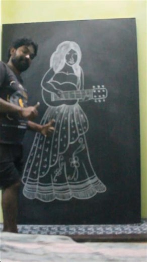 🎶👧 Girl Music Sketch Drawing | Beautiful Pencil Art ✏️✨ #shorts