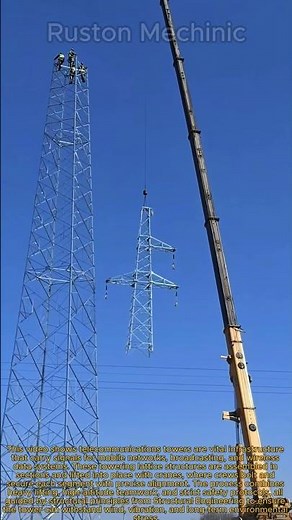 Extreme Engineering Assembling a Massive Lattice Tower at 200 Feet