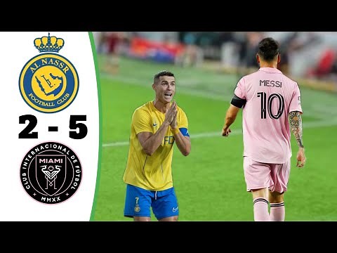 Al nassr vs Inter Miami | 2-5 Highlights & All Goals 2023 HD🔥 Ronaldo rules Miami 🔥(imagination)