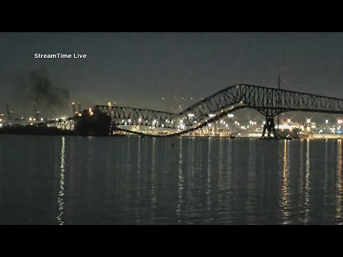 Video shows moment of Baltimore Francis Scott Key Bridge Collapse