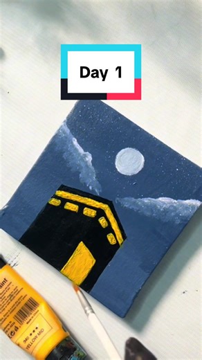 30-Day Acrylic Painting Challenge: Day 1