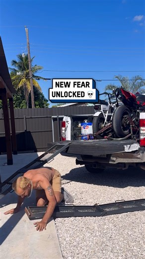 Unloading my bike went horribly wrong... 🏍️😳 #motorbike #motorcycle #fail | UNILAD Tech