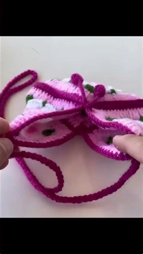 Crochet Granny Square Bag Pattern PDF, Handmade Puff Flower Floral Shoulder Bag Tutorial