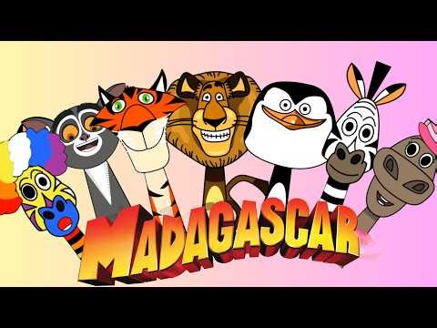 My Sprunki OC: Madagascar (Alex, Marty, Gloria, Vitaly, Skipper, Morice)