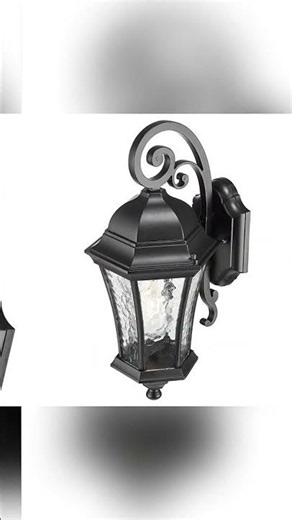Waverly Collection 1-Light Matte Black Outdoor Wall Lantern Sconce