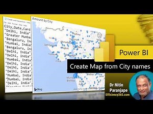 Create map from city names in Power BI - 2021 - no need for lat longs