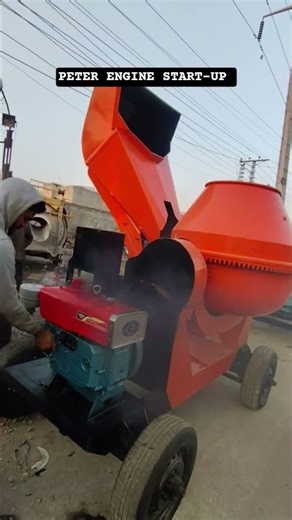 Peter Engine Starting. #mixturemachine #pov #constructionequipment