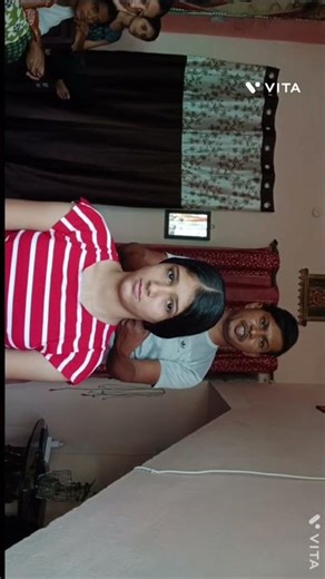 Indian girl long hair to convert short hair cut at home 🏡 😍 ✨️