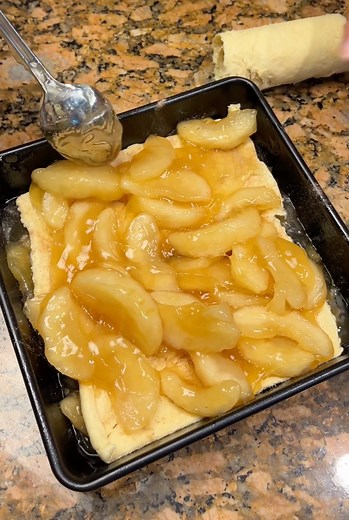 6.9M views · 26K reactions | Easy one-pan dessert Woman makes a...