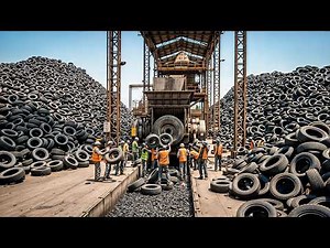 How It's Made: 250 Million Recycled Tires Per Year! | Top 10 Videos