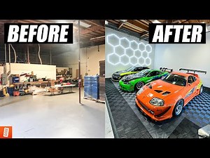 Building a Showroom Style Garage Start to Finish - [COMPLETE TRANSFORMATION]