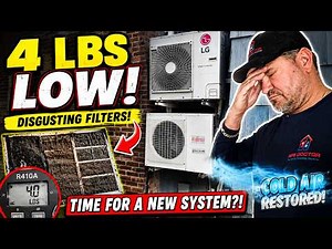 This Fujitsu Mini Split Was Missing 4 LBS of Refrigerant! (You Won't Believe the Filters)