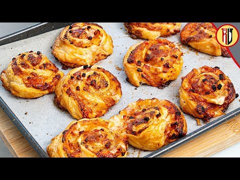 How to make Pizza Rolls with Puff Pastry