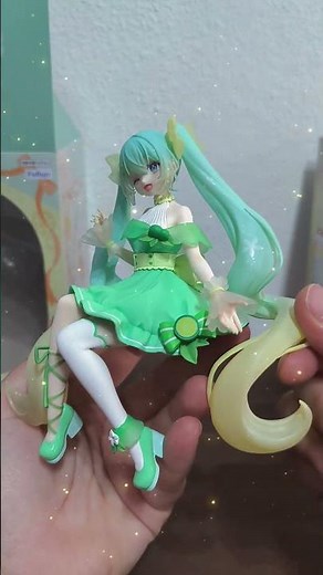 Hatsune Miku Citrine Lime noodle stopper figure 🍋‍🟩 #figure #unboxing #hatsunemiku