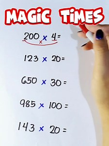 21K views · 1.5K reactions | MAGIC TIMES HACKS‼️ #math #mathteachergon #mathhacks #mathtutorials | Math Tutorials | Facebook