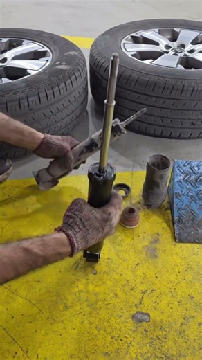 rear suspension shock replacement guide #automotive #DIY #mechanic