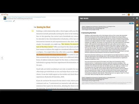 Getting Started with MindTap for Counseling, Human Services & Social Work