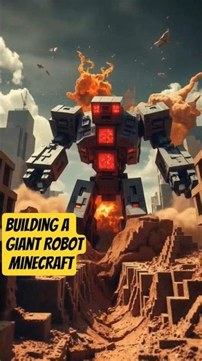 Building a Giant Robot in Minecraft#Minecraft #MinecraftShorts #Robot #Mecha #FYP #Viral