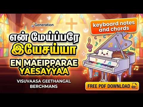 En Maeipparae Yaesayyaa Keyboard Notes | என் மேய்ப்பரே இயேசய்யா | Berchmans | Visuvaasa Geethangal