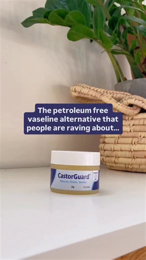 The OG CastorGuard now available in a larger jar! With 190 five-star reviews, it’s clear what an enthusiastic fan club this petroleum jelly-free balm has! People find it works amazingly on lips, hands, heels, chafing, eczema-prone skin, and anywhere dryness shows up. Still packaged in a glass jar. Same plant-rich formula made by us! www.biome.com.au/collections/castorguard #vaselinealternative #petroleumjelly #petroleumfree #vaseline #naturalbalms | Biome