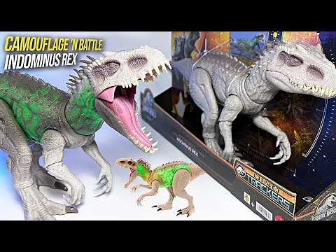 NEW Camouflage and Battle Indominus Rex! Jurassic World Dinosaurs Toys Collection