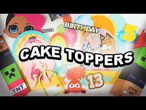 How to create 3D cake toppers and start your #papercraft business