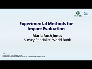 [KDIS-WB DIME Conference, Session 4] Experimental Methods for Impact Evaluation