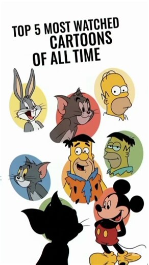 Most WATCHED Cartoons of All Time Ever?#facts