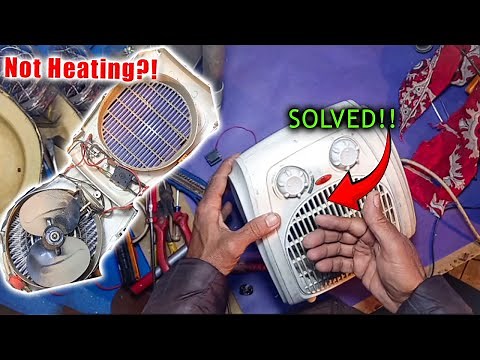 Fan Heater Not Blowing Hot Air Problem | How to Repair Electric Fan Heater