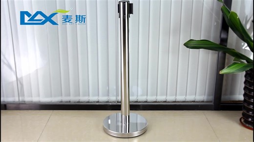 Retractable Steel Belt Post Q Manager Boom Stanchion Queuing Control Barriers for Bank Traffic Management