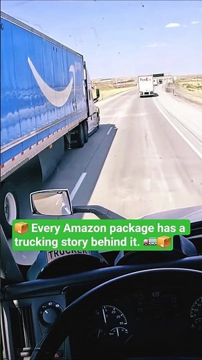 Every Amazon Package Has a Trucking Story Behind It 📦🚛 #shorts