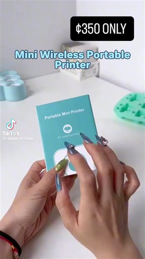 ESSENTIALS BY BARBIE. on Instagram: "THERMAL MINI STICKER PRINTER 🖨️ Comes with ✔️ Mini thermal printer ✔️ 5 rolls of sticker paper ✔️ 5 rolls of white paper ✔️ 3 rolls of coloured paper ✔️ Coloured pens Perfect for: • Stickers & labels • Notes & reminders • Small business branding • School & home use 💰 Price: ₵350 Only 📦 Portable | 📱 Bluetooth | 🔋 Rechargeable 📍 Pickup available 🚚 Delivery available ❌ No payment on delivery Thank you for shopping with us 🤍"