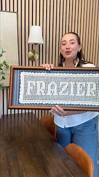 FRAMED DOILY🪟 How I’m adding charm to my kitchen while renting PART 3 #renterfriendly #crochet