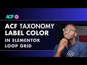 Using Acf Taxonomy Metafield To Customize Elementor Loop Label Background Color