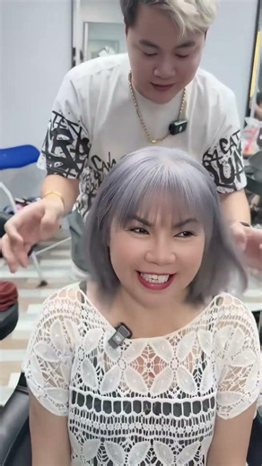 90% Gray Hair at 60, No More Brown: She Takes a Big Risk with Smokey Gray, and Here Is the Result!
