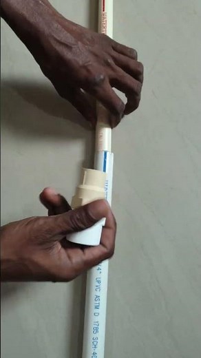 cpvc to UPVC connector|how to connect UPVC to cpvc|short video# plumbing work telugu# MKR tips