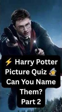⚡ Harry Potter Picture Quiz! Easy to Impossible 🧙