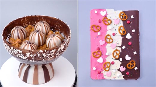 Chocolate bowl dessert & sweet bark bar