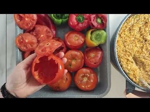 The Most Delicious Vegan Stuffed Vegetables in the Oven 🫑🍅 | Traditional Greek Recipe