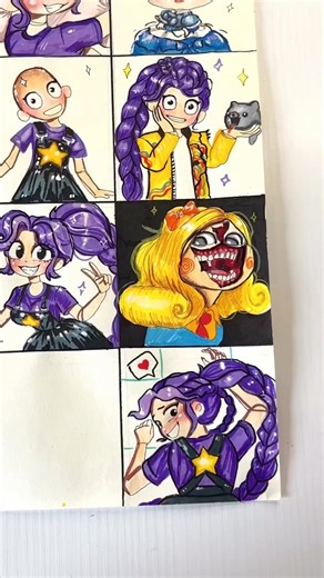 Drawing ADULT Lily Lovebraids 💜💖 #poppyplaytimechapter5 #ppt #lilylovebraids #animeart