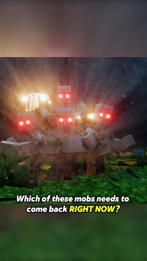 Who should come back first? MC was hidden by the two creatures🤔. #Minecraft #Mojang #MC #Minecraftmemes #foryou